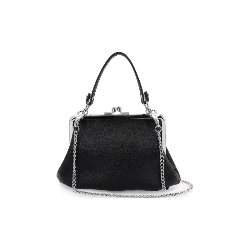 Black Dumpling Bag with Detachable Strap – Customizable Design Option