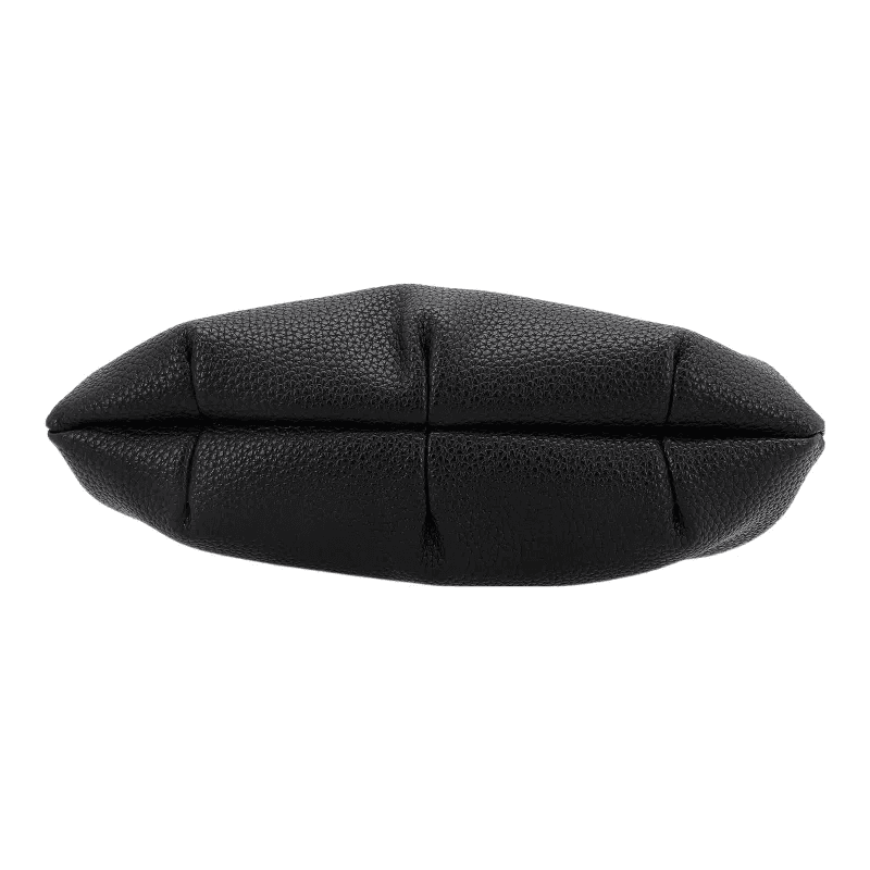 Black Dumpling Bag with Detachable Strap – Customizable Design Option