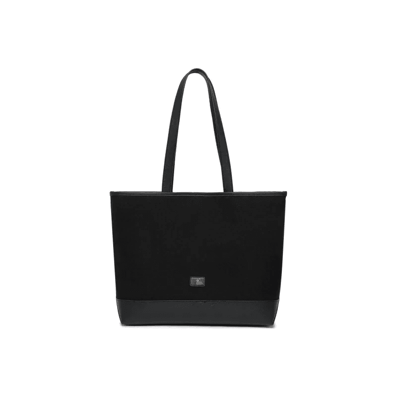 Spring/Summer 2024 Black Tote Bag with Zipper Pocket