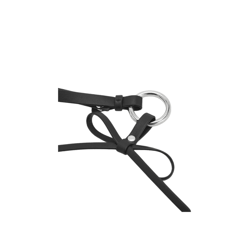 Bow Micro Bag Charm – Noir | Leather Bag Manufacturers & Custom Handbag Manufacturers