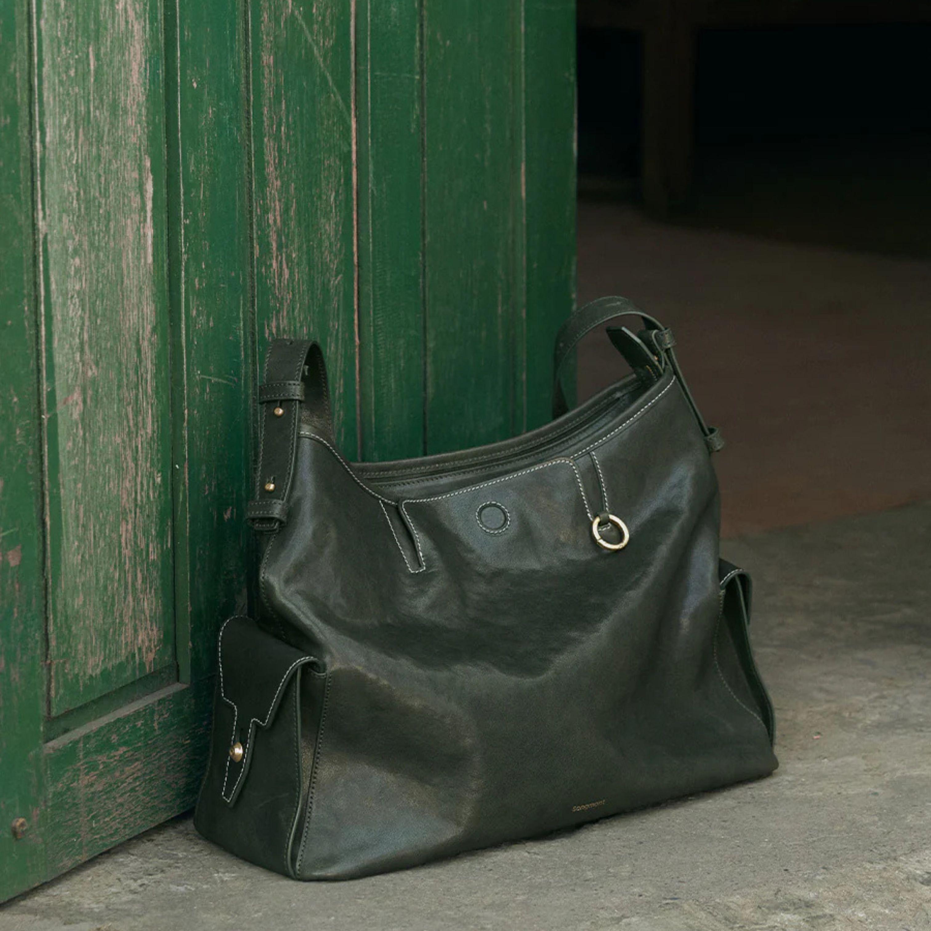 Eco Green Vegan Leather Hobo Bag – Customizable & Stylish Design