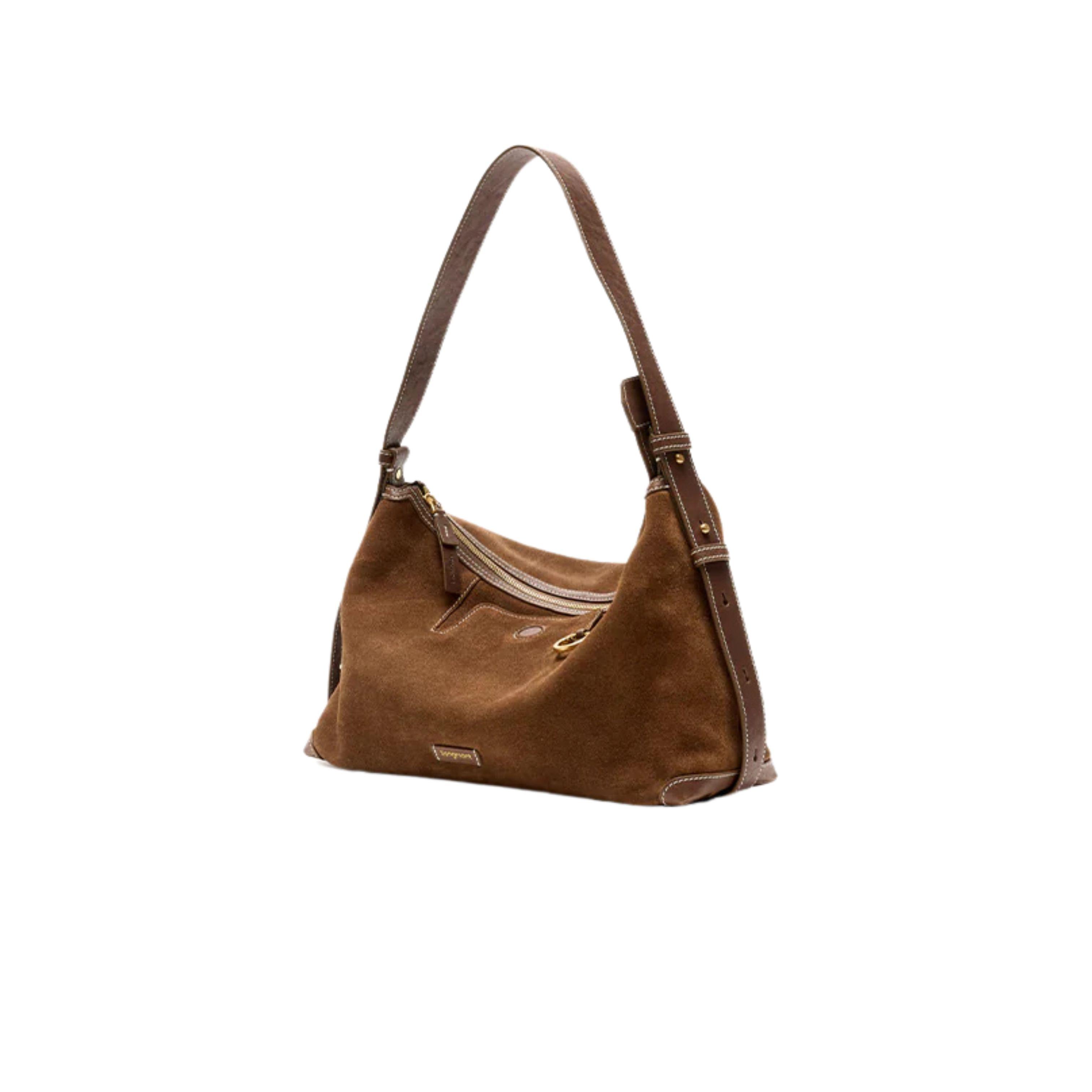 Brown Sandal Suede Hobo Bag – Customizable & Stylish Design