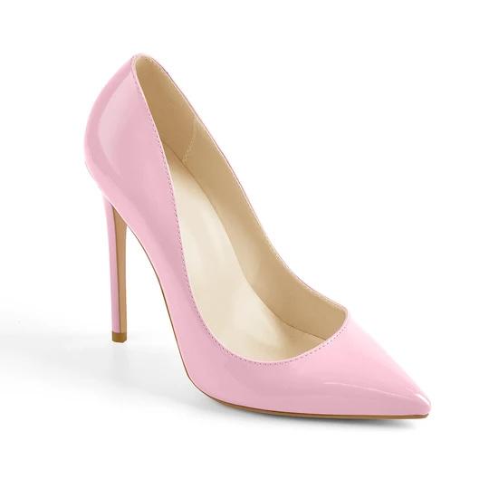 Custom high heels Red Pointed Toe Slip On High Heel Pumps