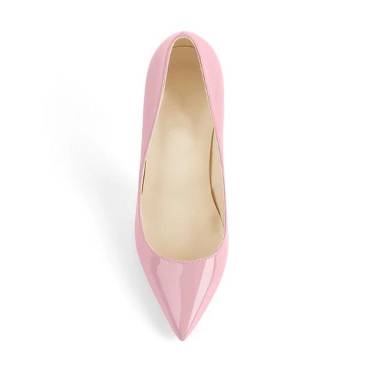 Custom high heels Red Pointed Toe Slip On High Heel Pumps