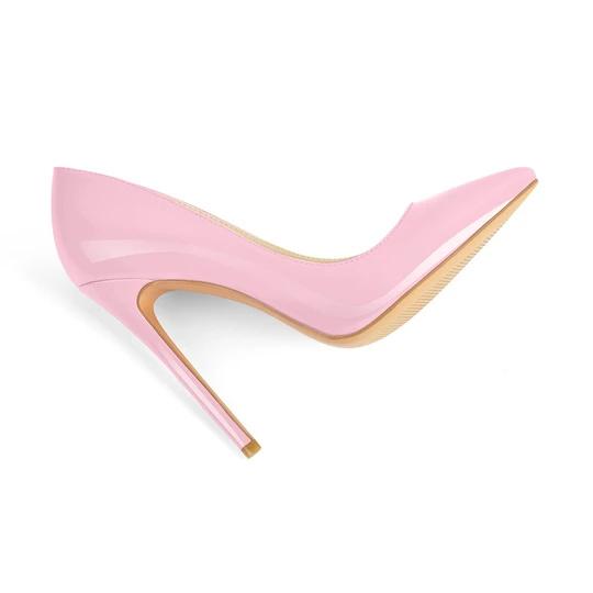 Custom high heels Red Pointed Toe Slip On High Heel Pumps
