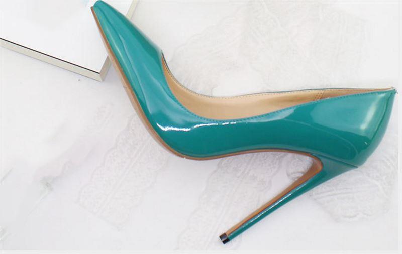 2022 Custom Patent Fashion Design Womens Pumps Leather Pointed Classic Pointy Toe Stilettos Slip High Heels Dress Shoes