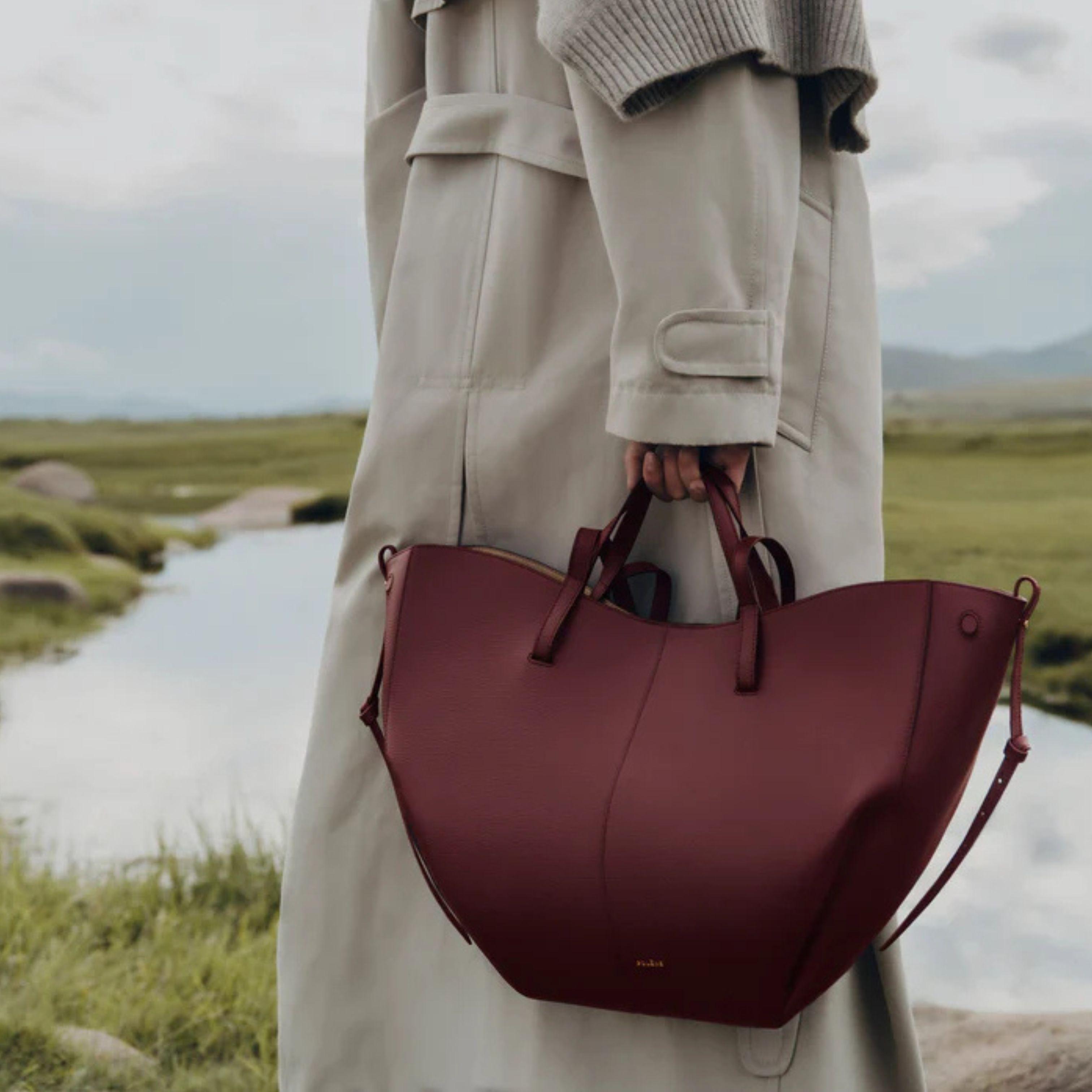 Oem\Odm Customized Back Cherry Textured Tote Bag –