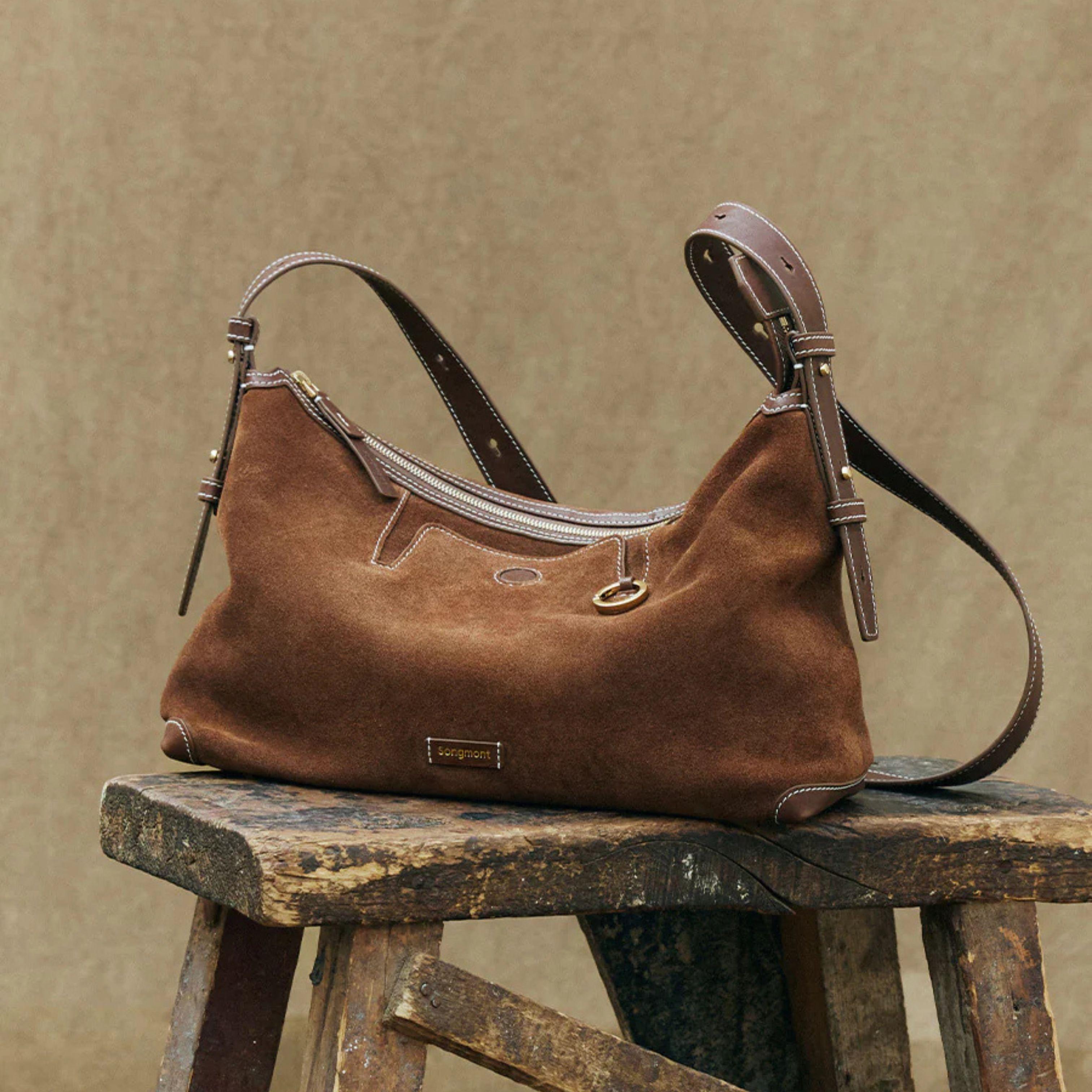 Brown Sandal Suede Hobo Bag – Customizable & Stylish Design