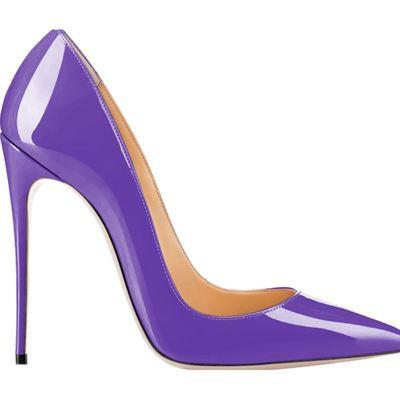 2022 Custom Patent Fashion Design Womens Pumps Leather Pointed Classic Pointy Toe Stilettos Slip High Heels Dress Shoes