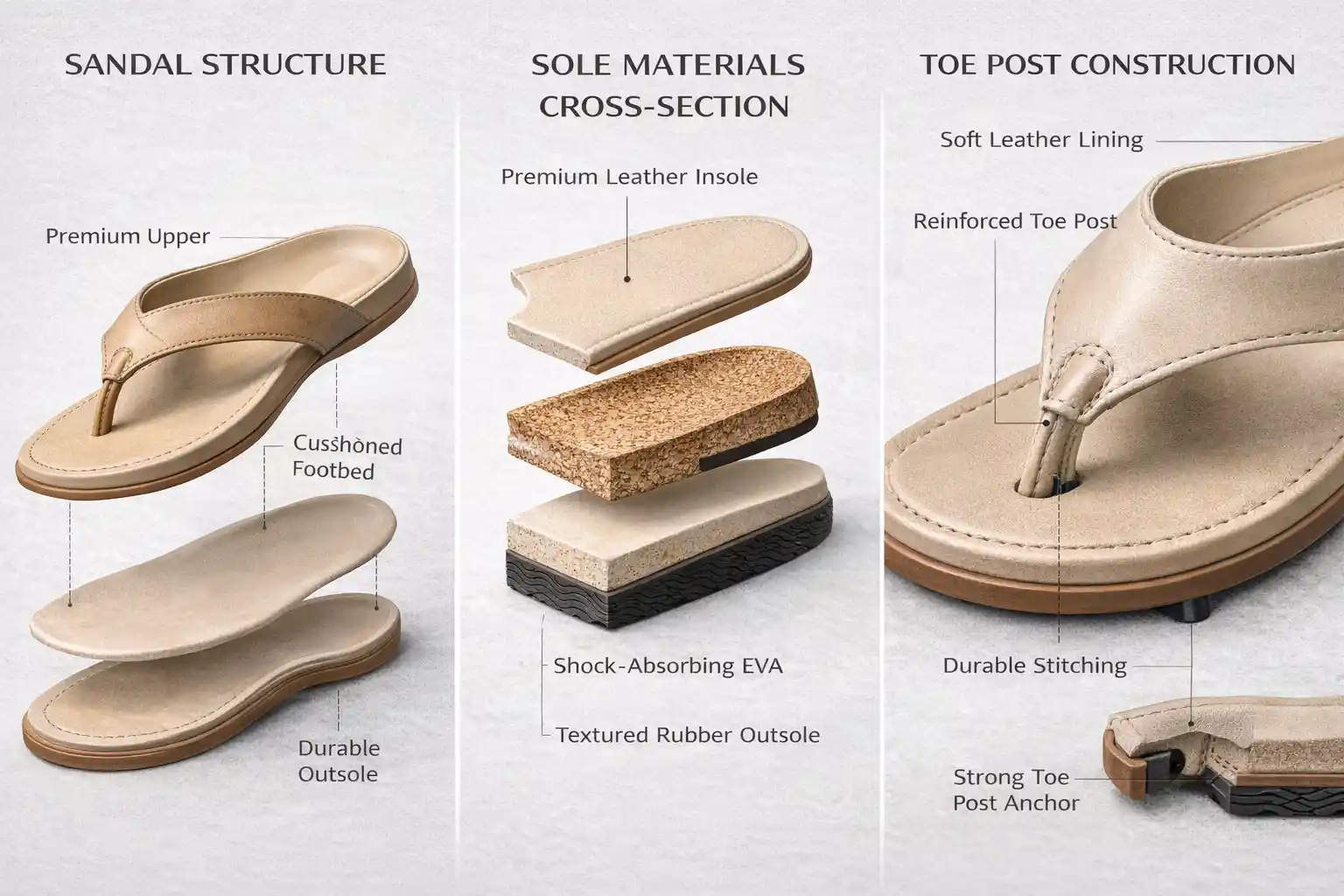 Premium Materials for Designer Sandals