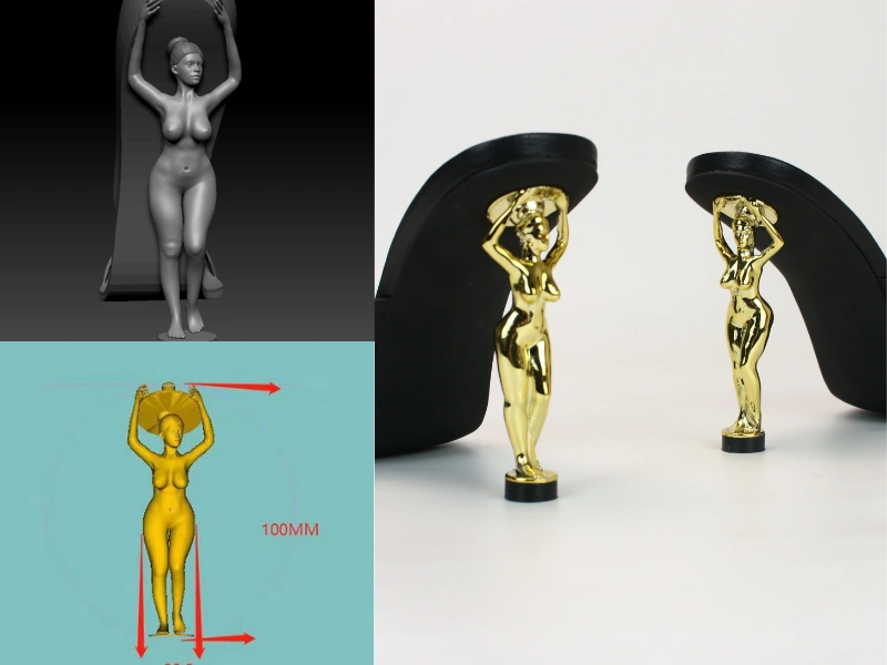 Custom Heel Molding (Irregular & Iconic Silhouettes)-xinzirain