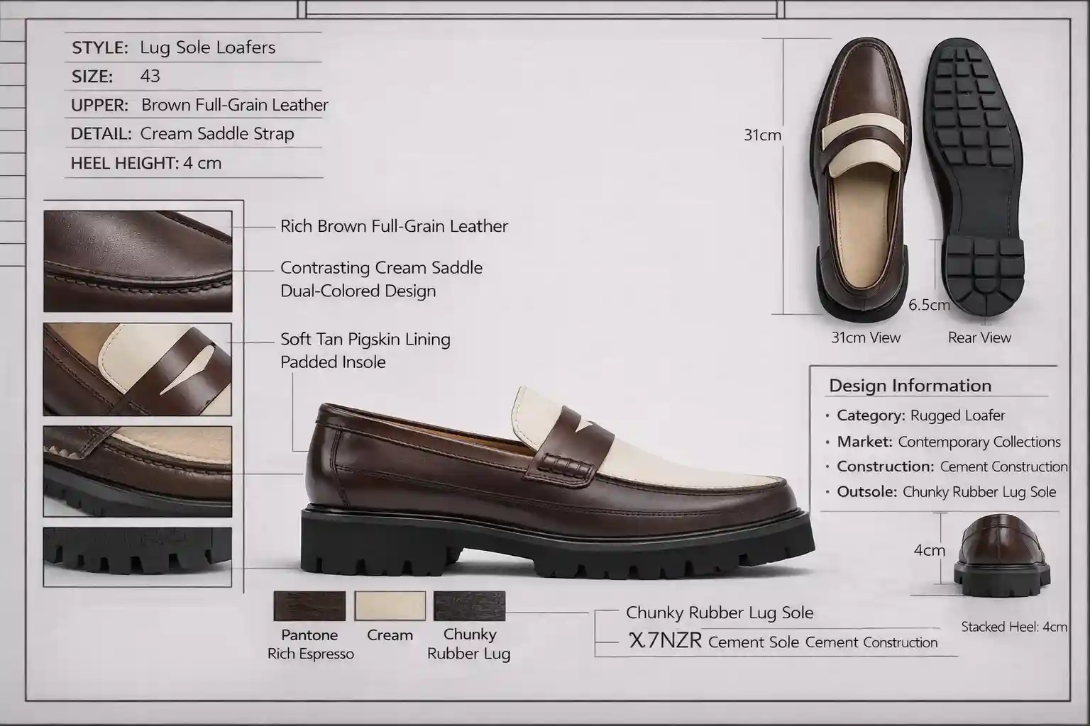 Lug Sole Loafers manufacturer
